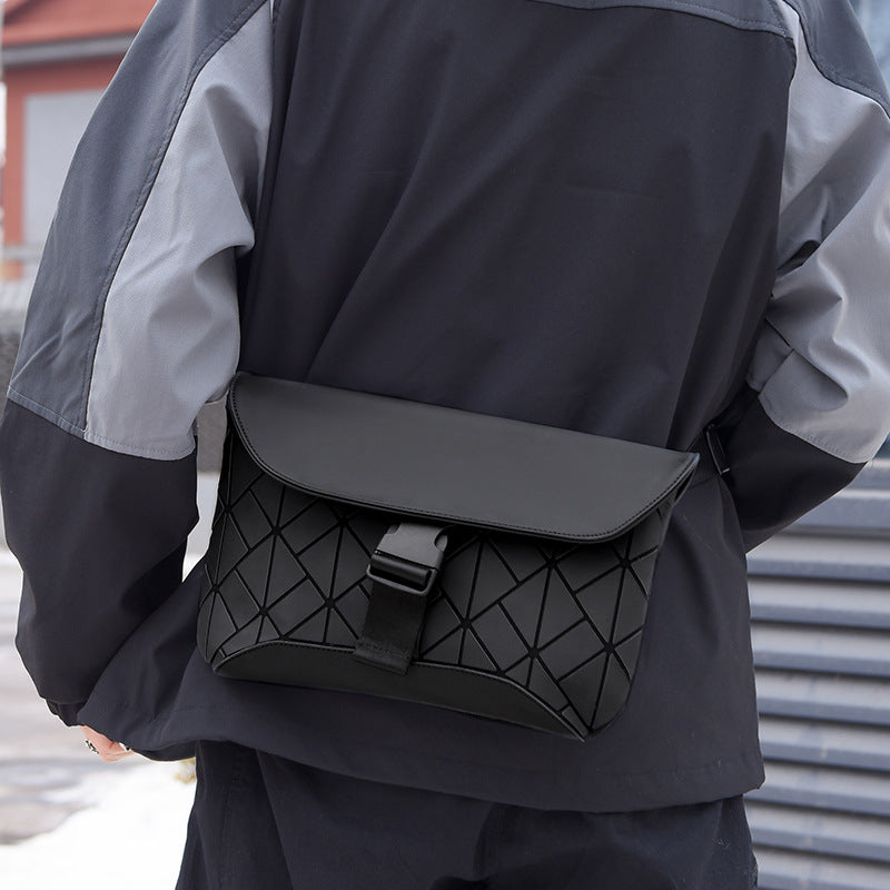 Rhombus Crossbody Design Fashion Trend Rui Camp Men's Bag