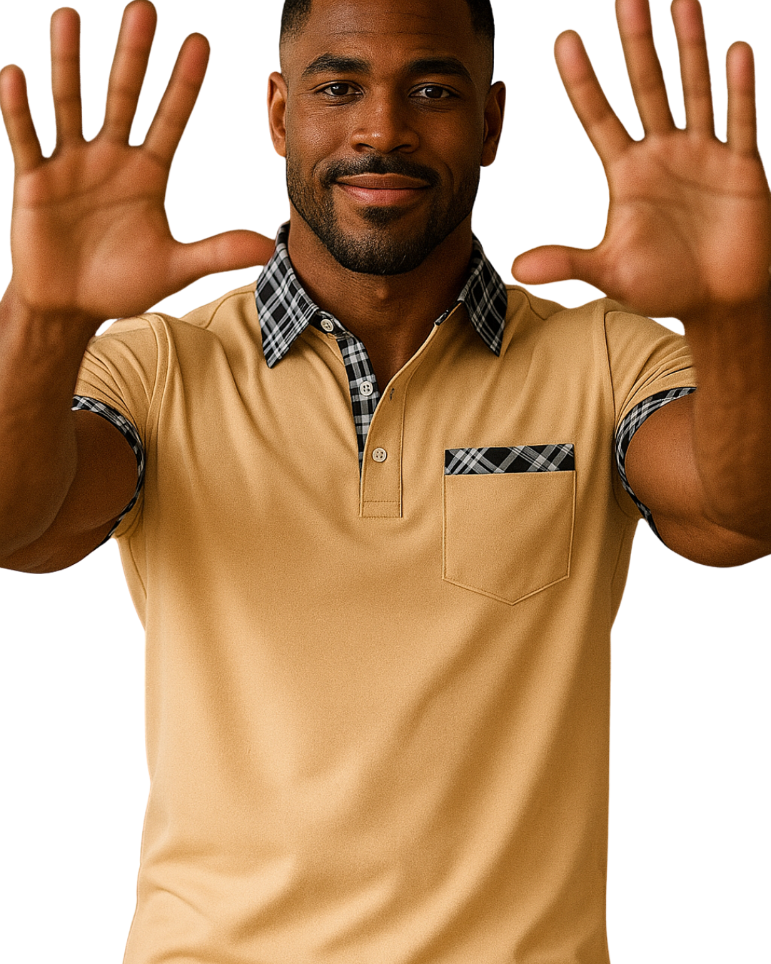 European And American Ins Color Matching Plaid Short Sleeve Sports Polo Shirts