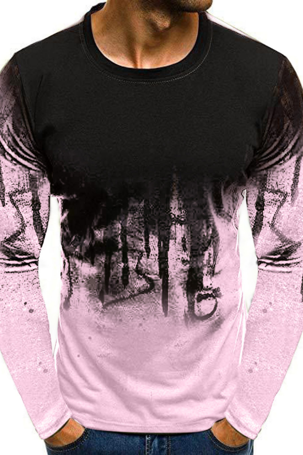 Men's Sports Camouflage Long Sleeve Personality Quick Dry T-Shirt