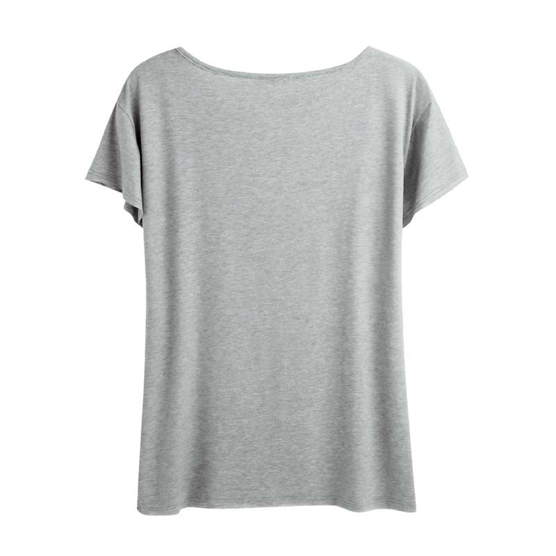 Women's Letter Print Short Sleeve T-Shirt - Casual Round Neck Summer Tee
