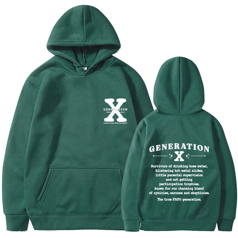 GENERATION X New Hoodie Loose