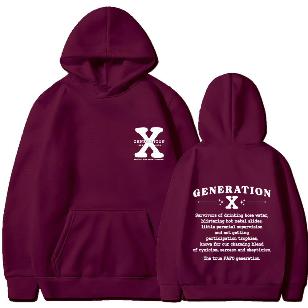 GENERATION X New Hoodie Loose