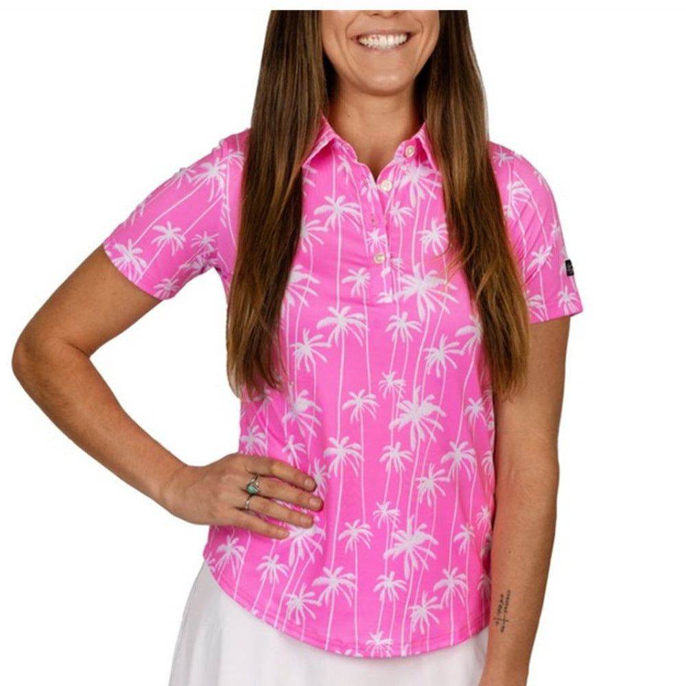 Personality Women's Swagger Golf Polo Shirt Dry