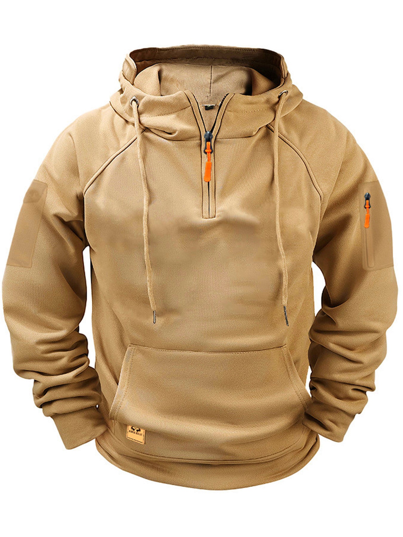 Men's Zipper Multi-pocket Casual Sweatshirt