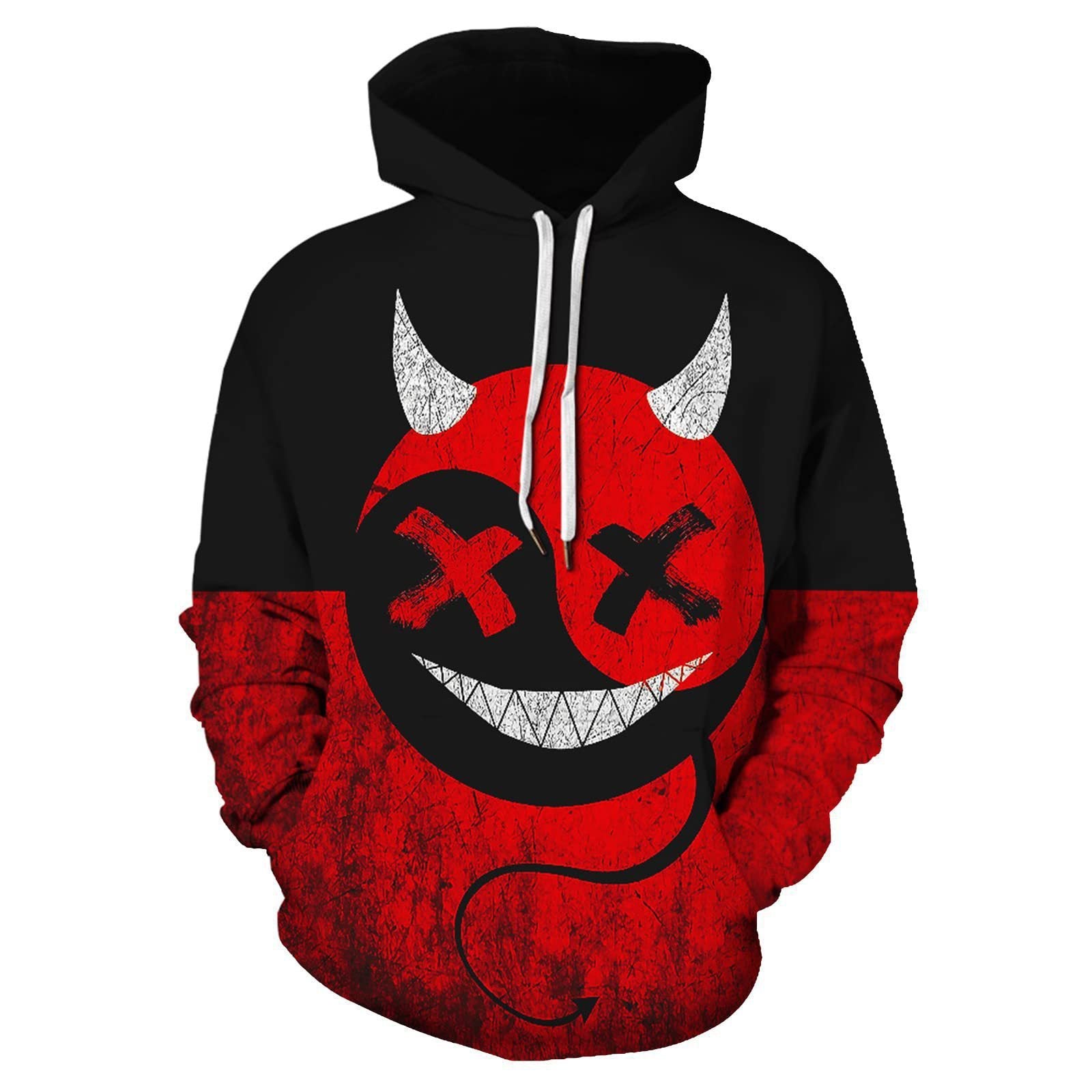 Men's Casual All-match 3D Digital Printed Hoodie