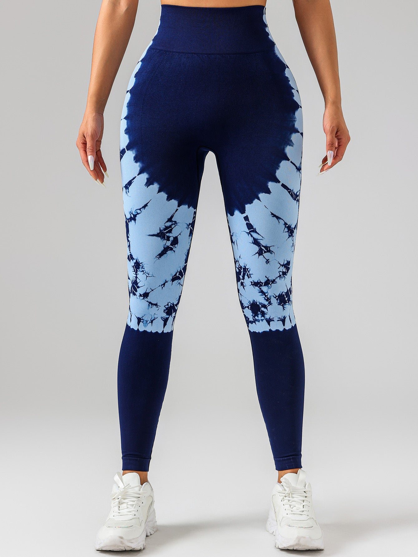 Tie-dye Women's Yoga Leggings With High Waistband, Moisture-Wicking, And Stretchy, Perfect For Outdoor Activities And Fitness