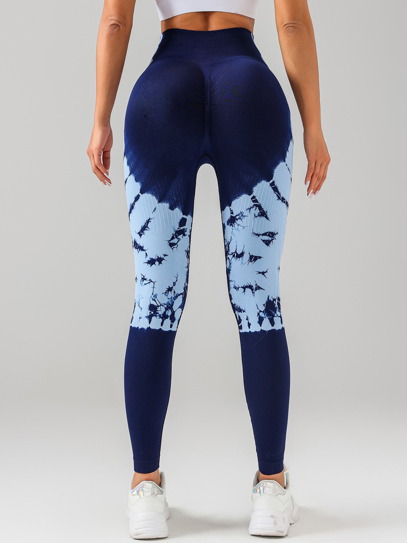 Tie-dye Women's Yoga Leggings With High Waistband, Moisture-Wicking, And Stretchy, Perfect For Outdoor Activities And Fitness