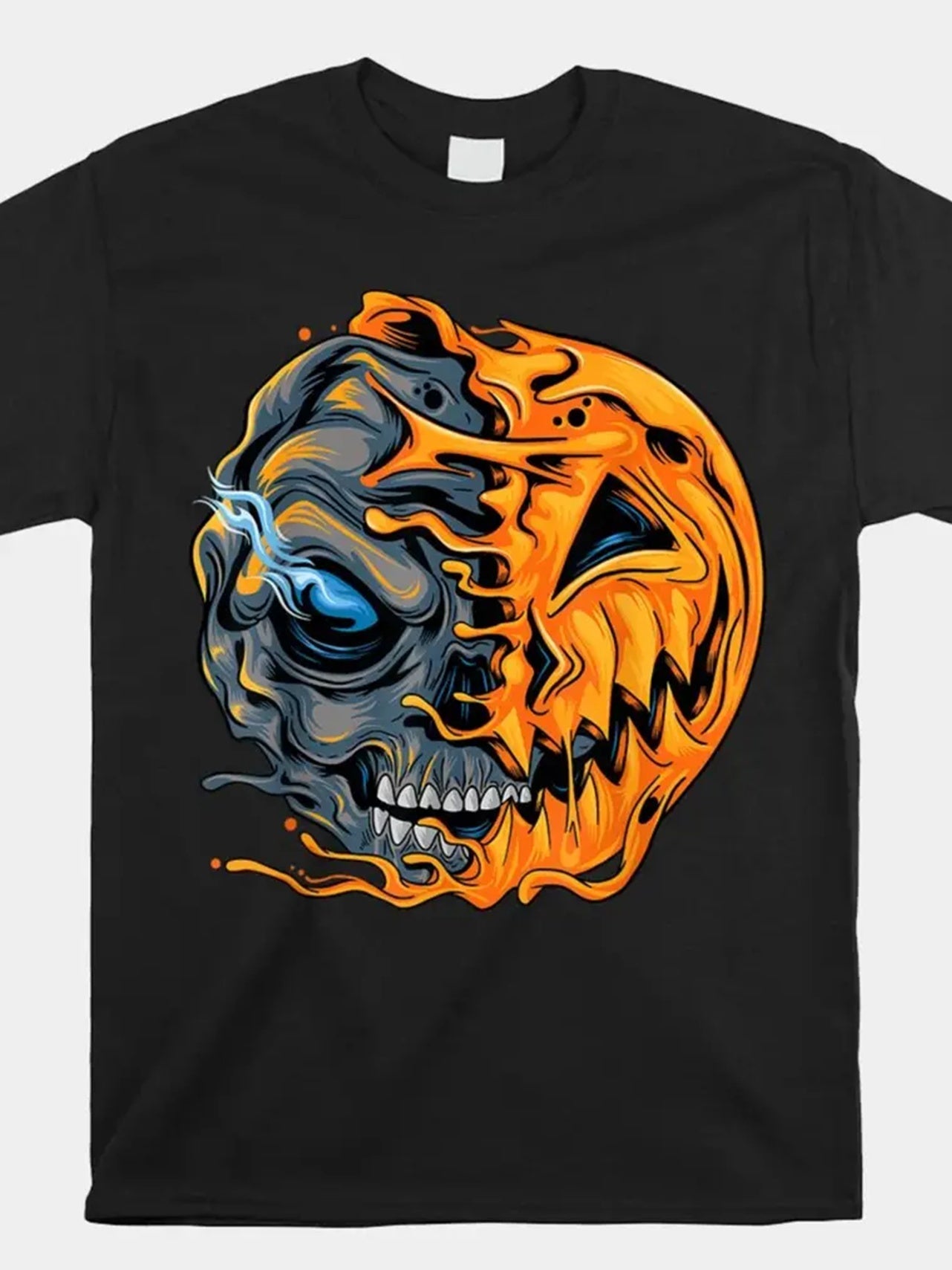 Unisex Patterned Printed T-shirt, Summer Casual Short Sleeved T-shirt