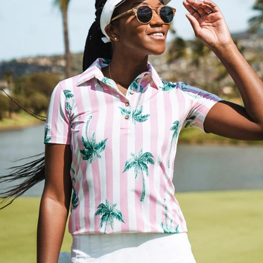 Personality Women's Swagger Golf Polo Shirt Dry