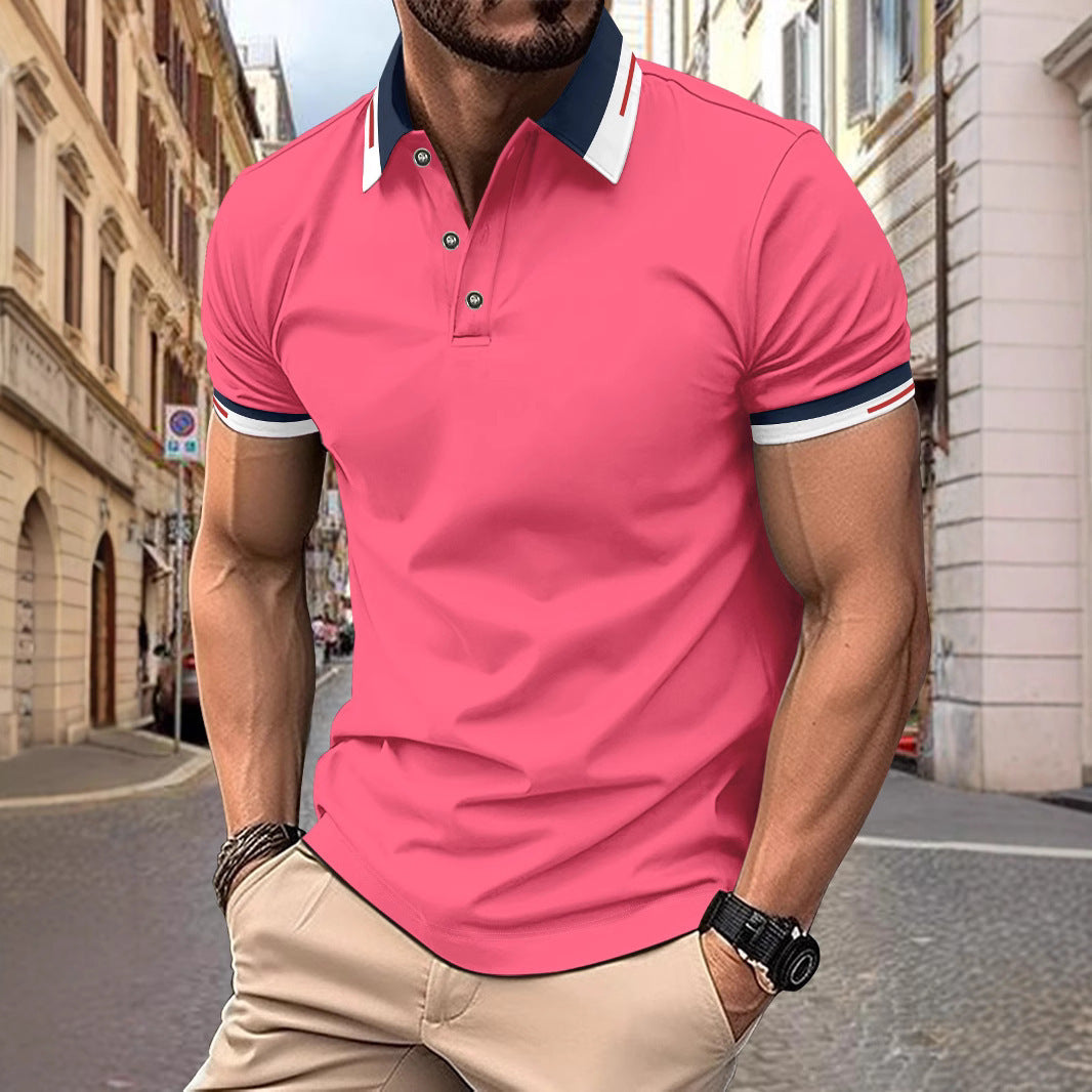 Button Men's Casual Polo Shirt