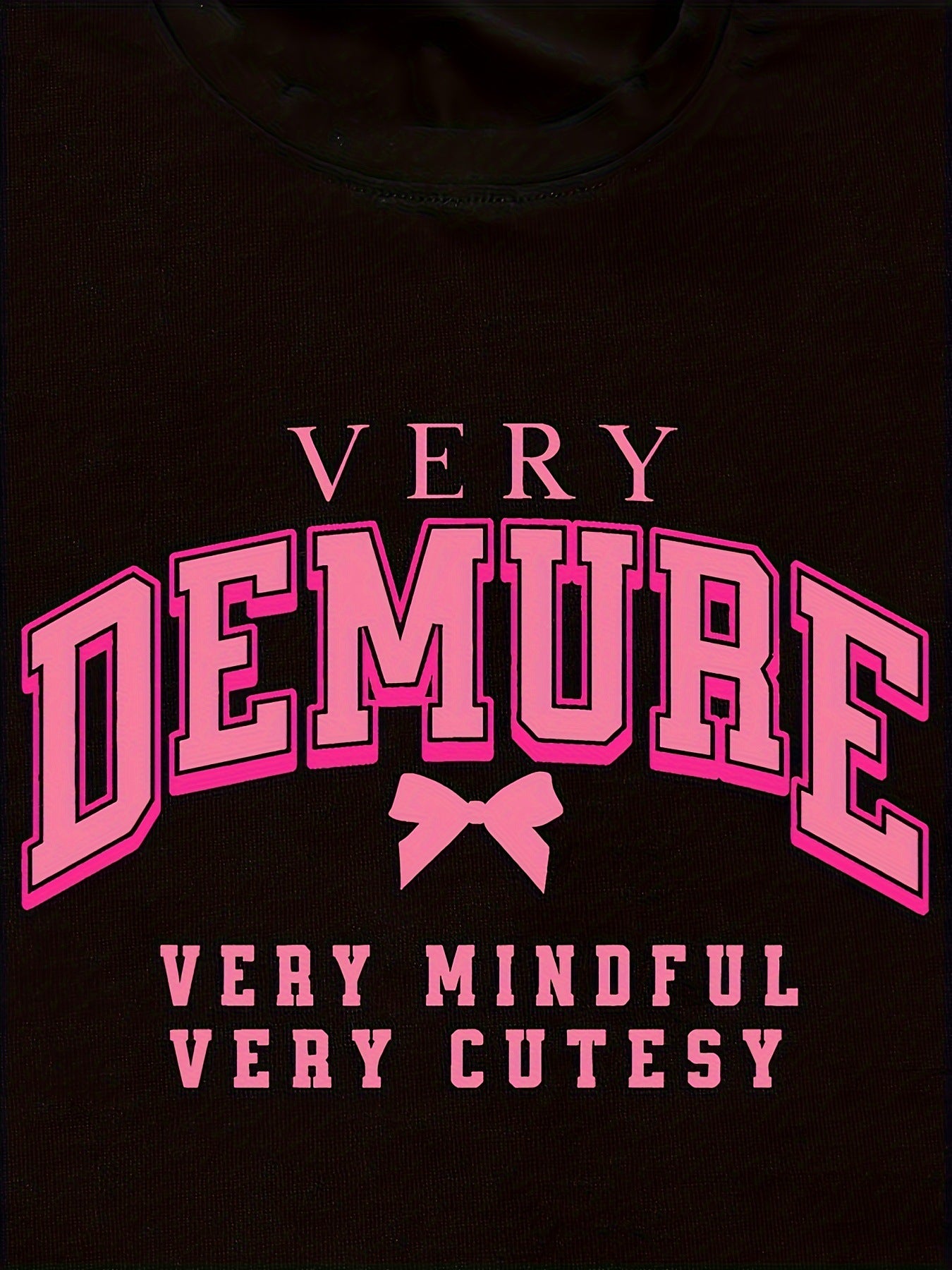 Women's Casual Round Neck Print And Bow Short Sleeve