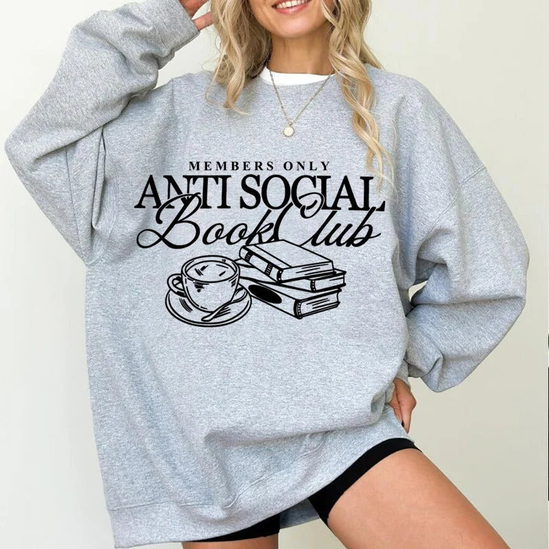 Printed English Sweater Women's Loose Fashion