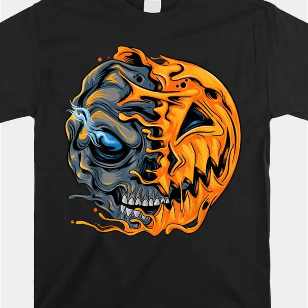 Unisex Patterned Printed T-shirt, Summer Casual Short Sleeved T-shirt