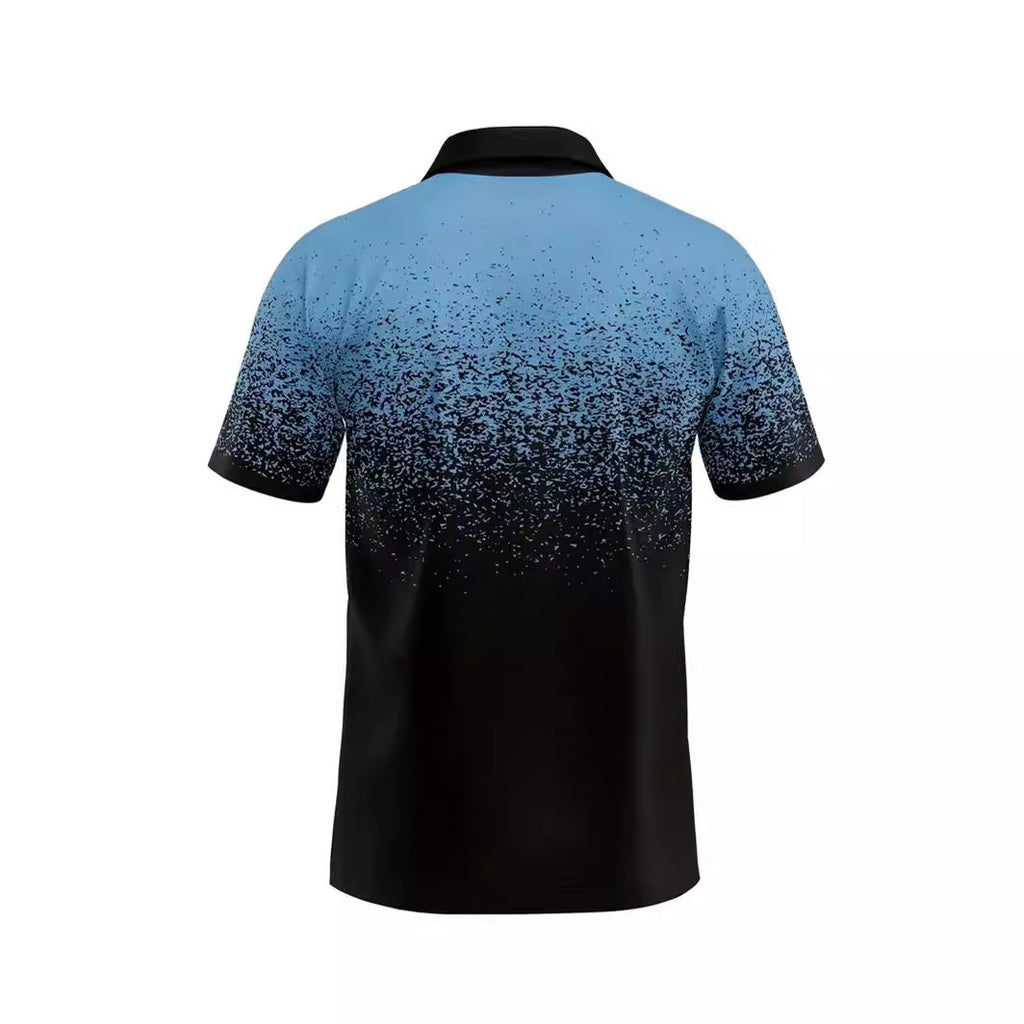Men's Printing Dots Gradient Polo Shirt