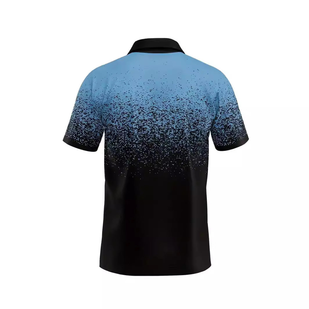 Men's Printing Dots Gradient Polo Shirt