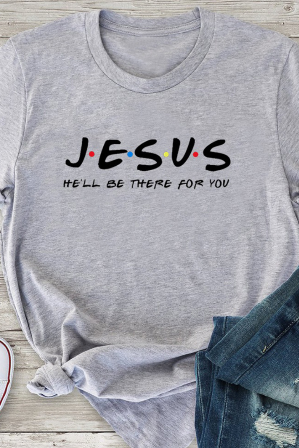 Jesus Friends Print Women Tshirts Cotton Clothes Tops